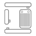 4 SPACES FOR RADIATORS