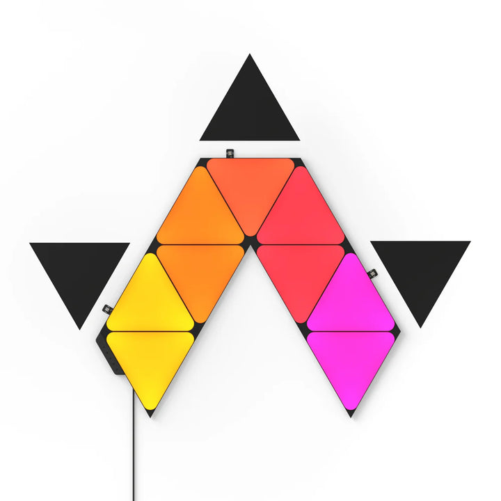 Nanoleaf Shapes | Triangles | Expansion Pack | 3 Pack | Black