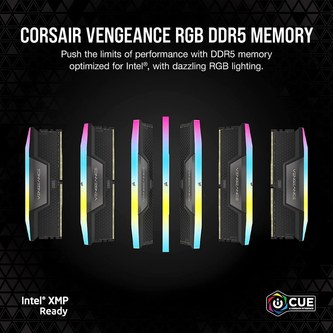 CORSAIR VENGEANCE RGB DDR5 RAM 32GB (2x16GB) 6000MHz