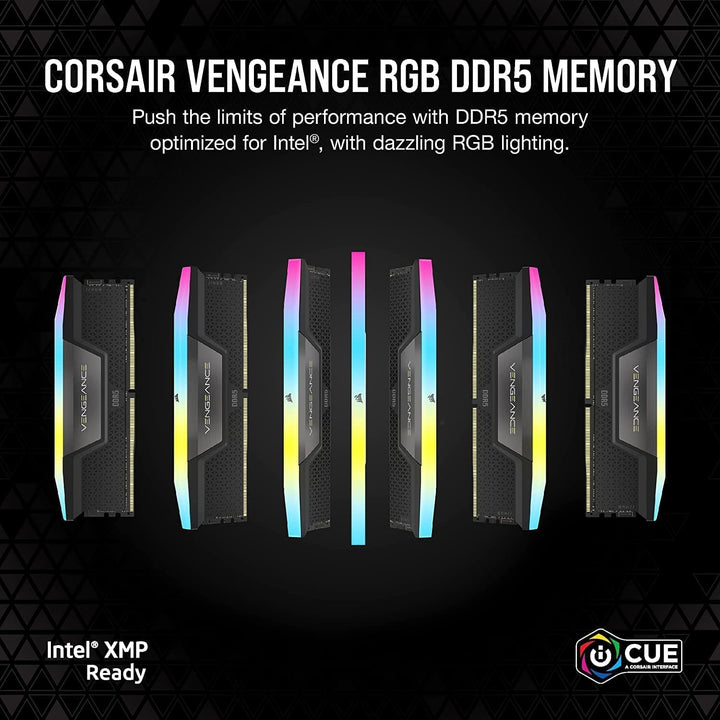 CORSAIR VENGEANCE RGB DDR5 RAM 32GB (2x16GB) 6000MHz