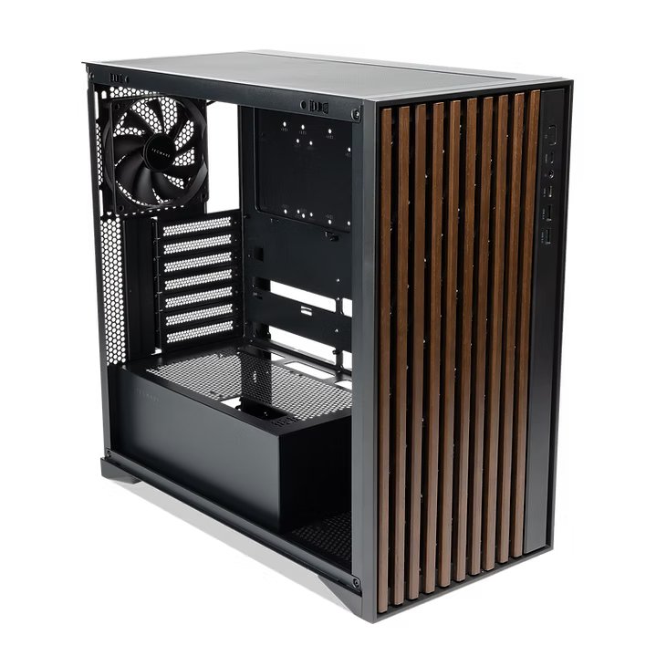 TECWARE TIMBER TG ATX CASE W/4 FANS - BLACK