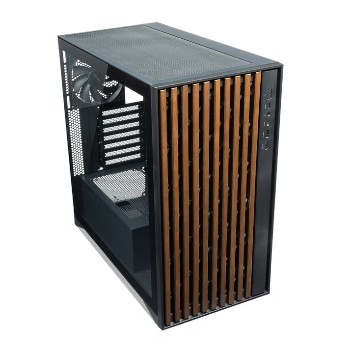 TECWARE TIMBER TG ATX CASE W/4 FANS - BLACK