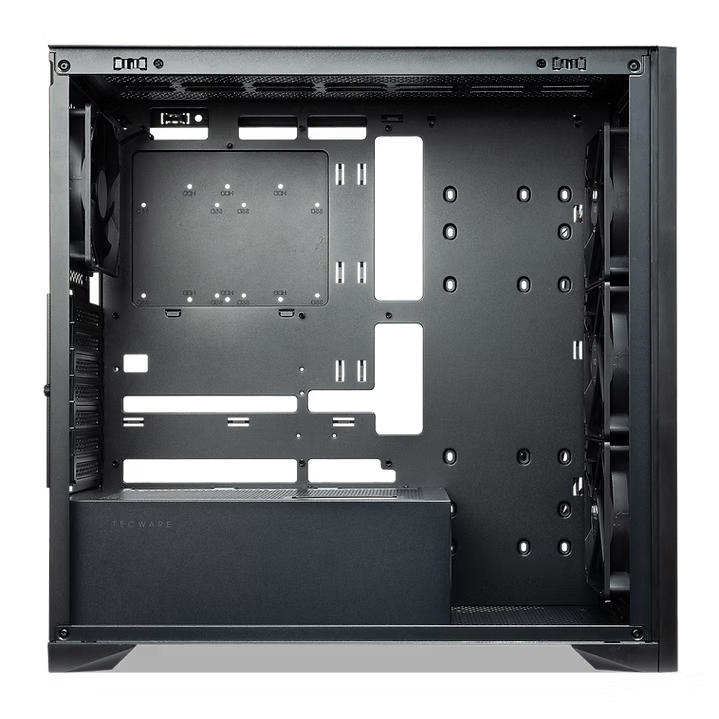TECWARE TIMBER TG ATX CASE W/4 FANS - BLACK
