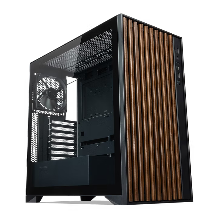 TECWARE TIMBER TG ATX CASE W/4 FANS - BLACK
