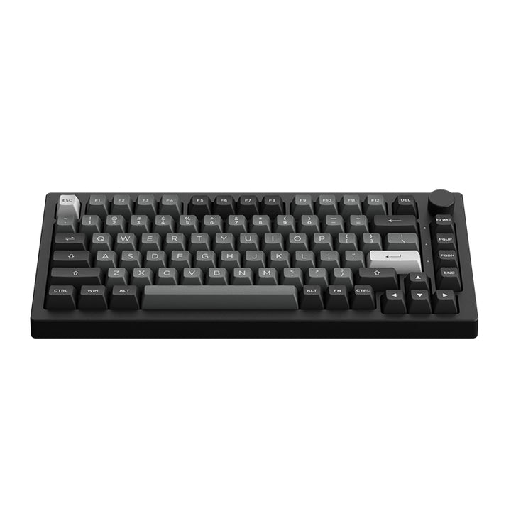 Black & Silver 5075B Plus Tri-Mode Hot-Swappable Keyboard