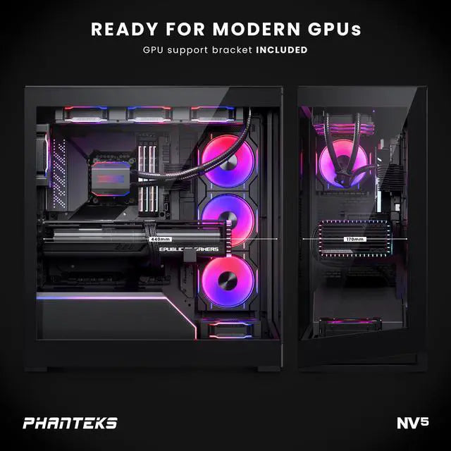 PHANTEKS NV5S E-ATX TG CASE - BLACK