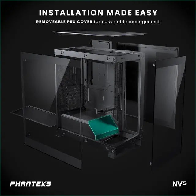 PHANTEKS NV5S E-ATX TG CASE - BLACK