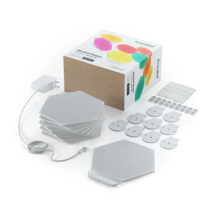 Nanoleaf Shapes Hexagon | Starter Kit | 9 Pack | White